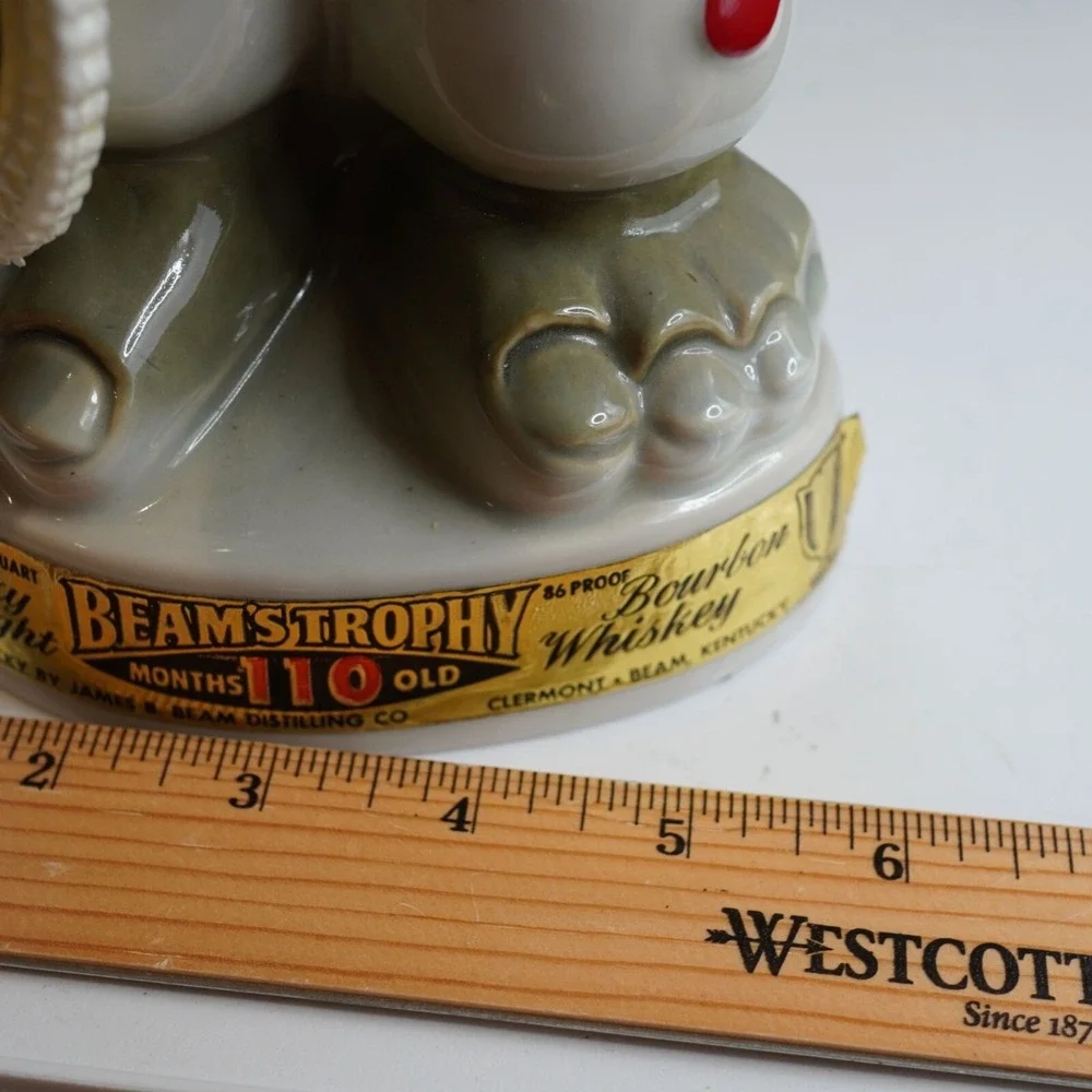 Vintage‎ Jim Beam Trophy Donkey Bourbon Whiskey Decanter Figurine Collectible